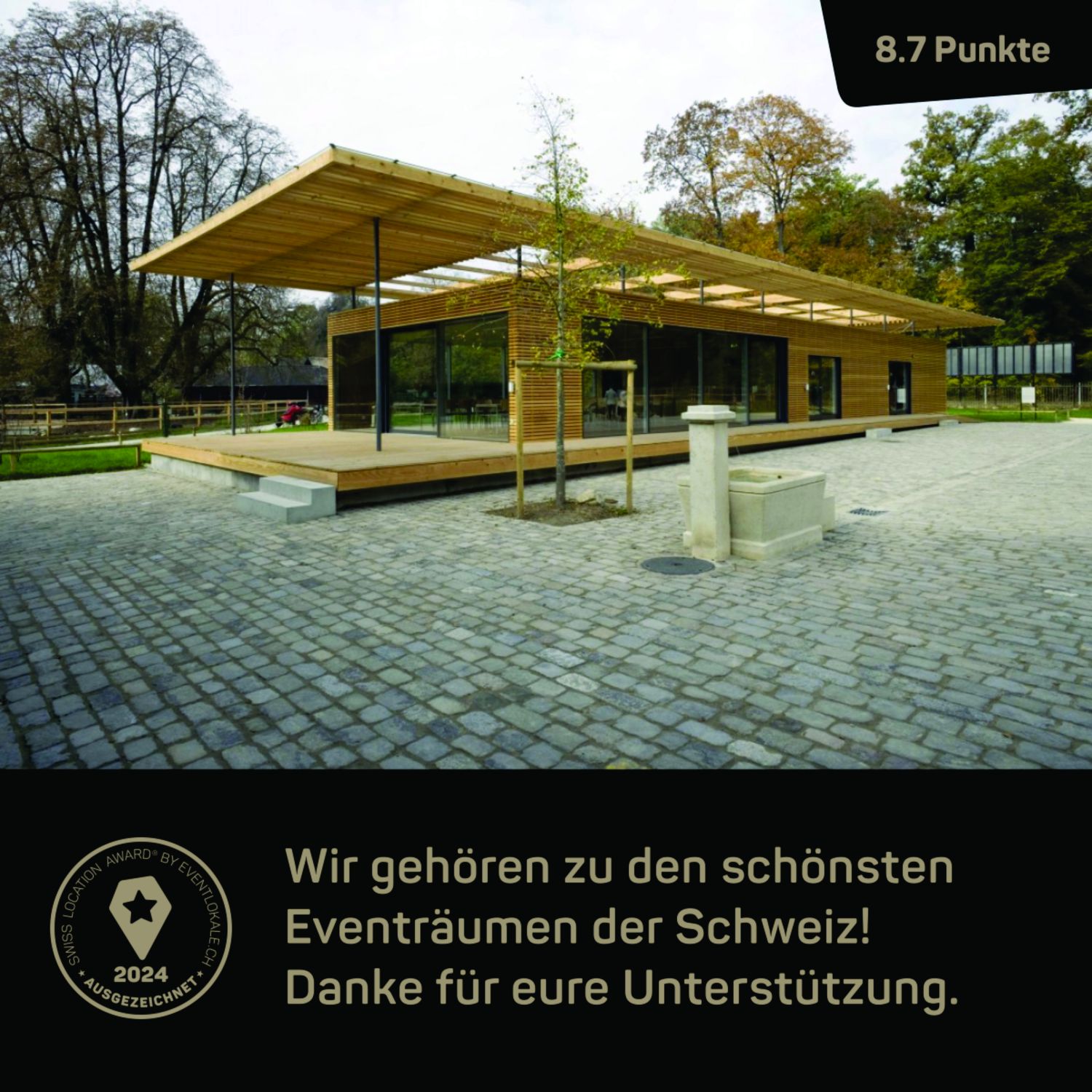 Swiss Location Award: Auszeichnung Erlensaal 1 Swiss Location Award